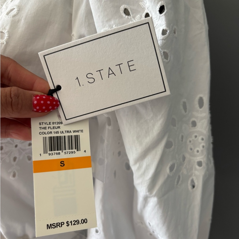 1. State White Eyelet Dress - Picture 3 of 10